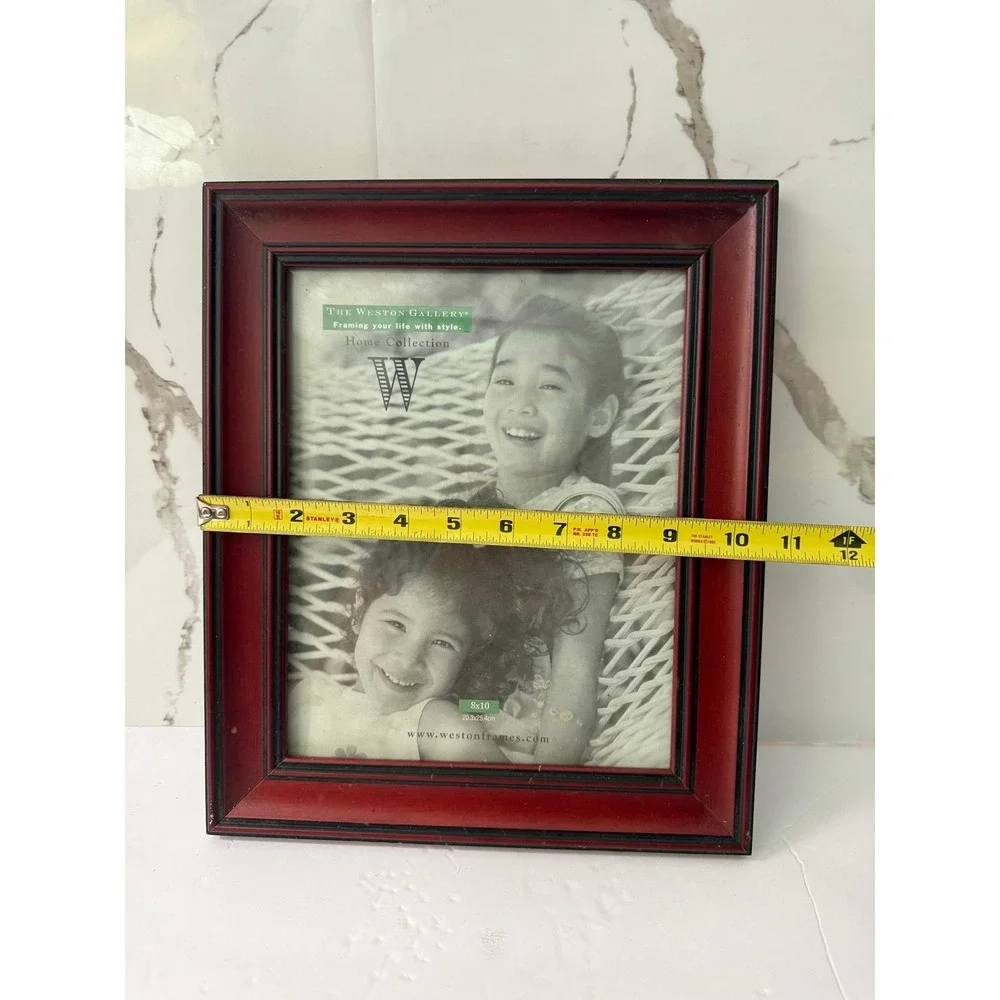 Vintage The Weston Gallery Rosewood 8x10 Picture Frame Black Inner Rim